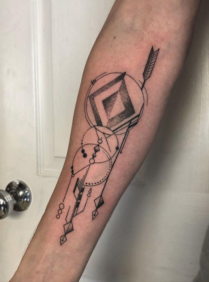 30 Pretty Geometric Tattoos to Inspire You