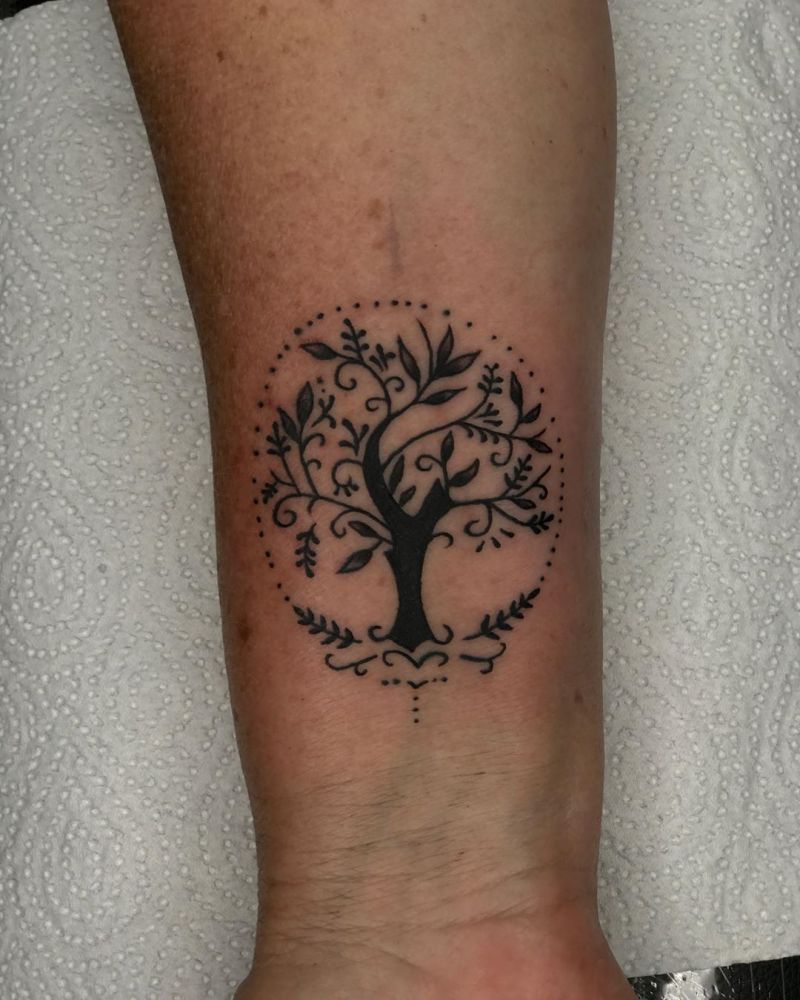 30 Pretty Tree of Life Tattoos Tell Us to Be Kind to Life