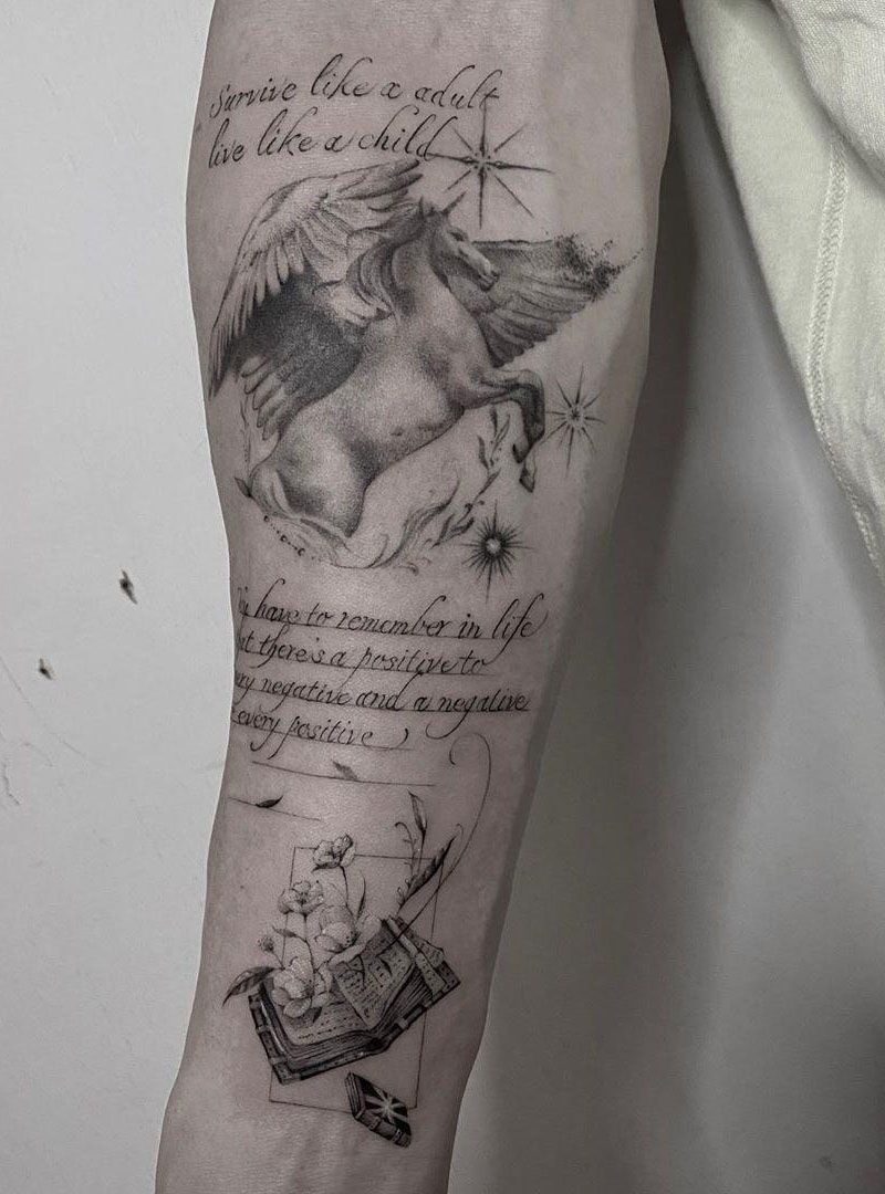 30 Excellent Unicorn Tattoo Designs You Will Love