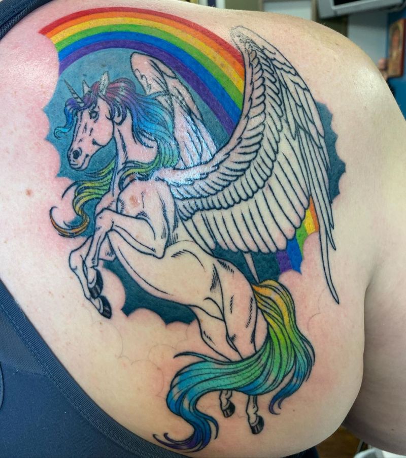 30 Excellent Unicorn Tattoo Designs You Will Love