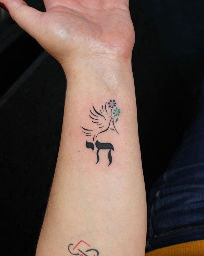 30 Cute Dove Tattoos to Show Your Love for The World