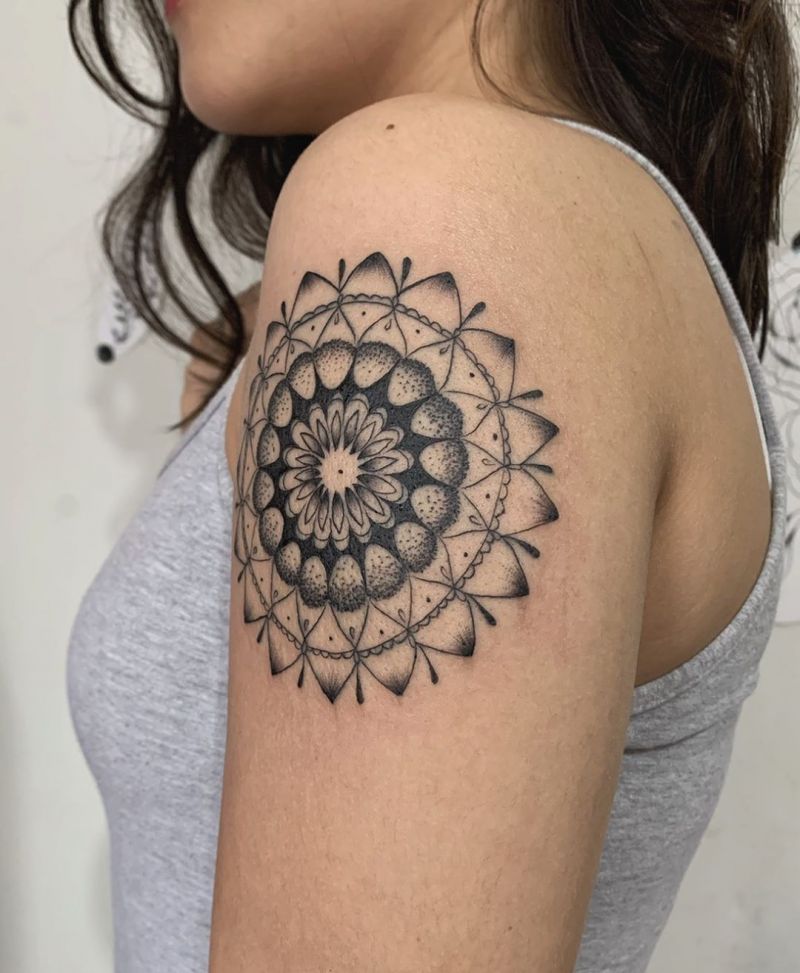 30 Pretty Mandala Tattoos You Will Love