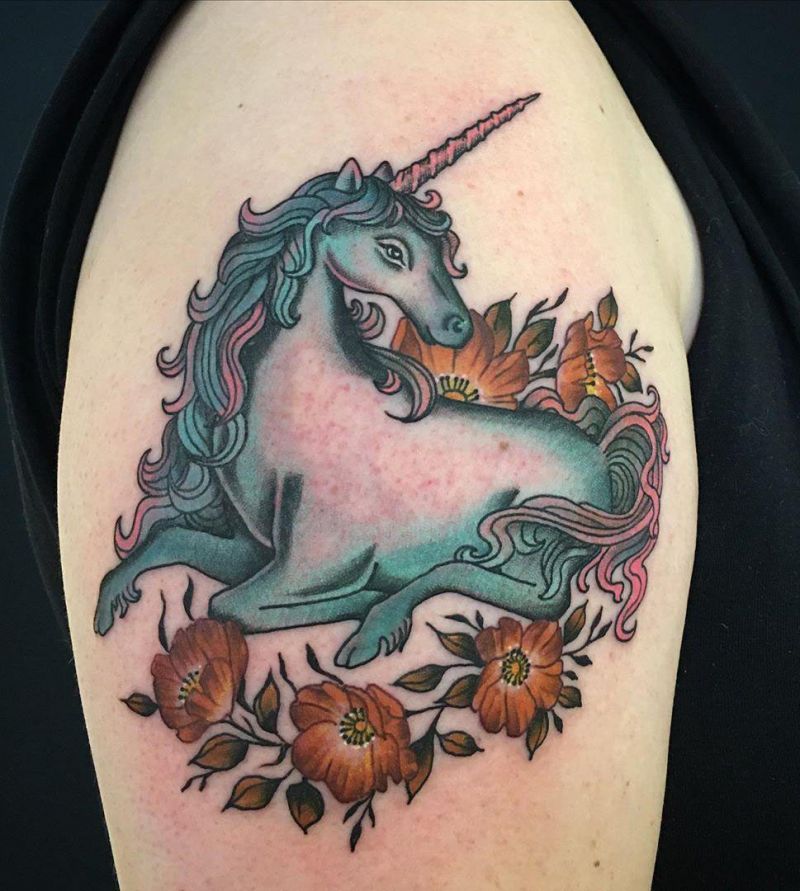 30 Excellent Unicorn Tattoo Designs You Will Love