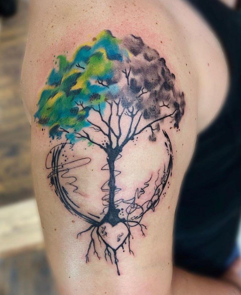 30 Pretty Tree of Life Tattoos Tell Us to Be Kind to Life