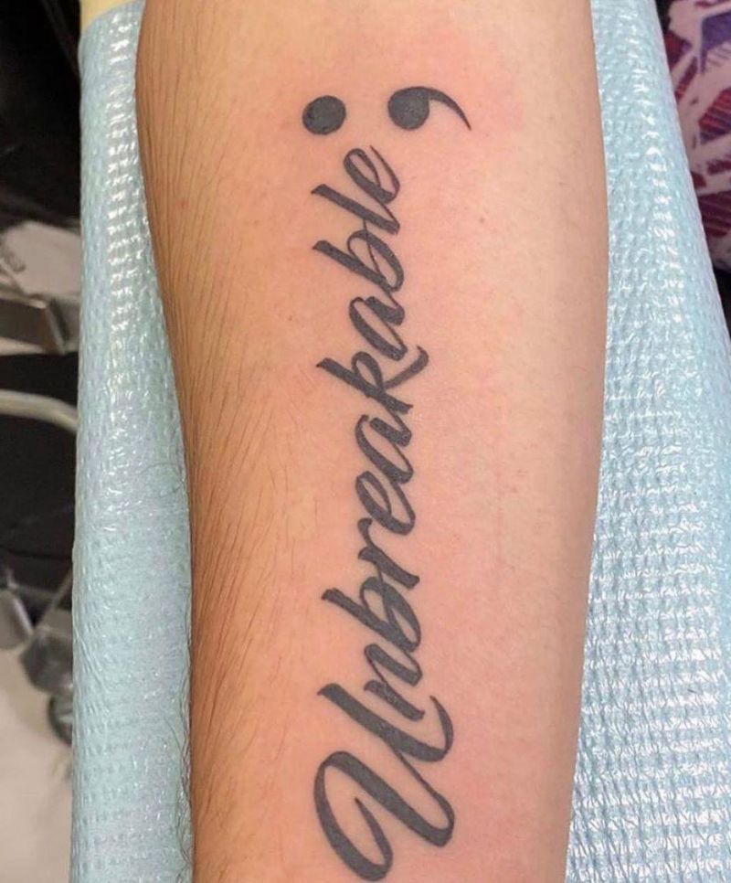 30 Fashionable Semicolon Tattoos Let Your Happiness Continue