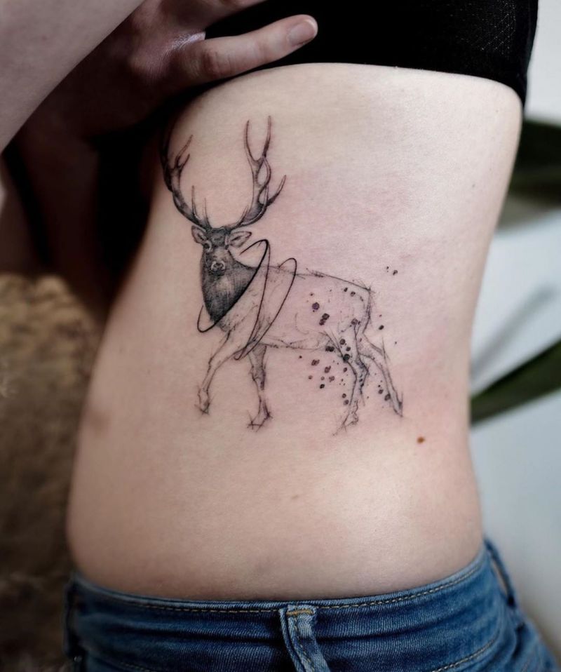 30 Pretty Deer Tattoos Bring You Good Luck