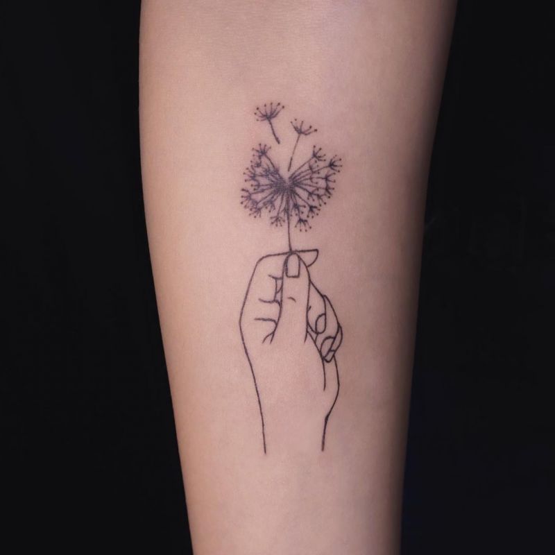 30 Pretty Dandelion Tattoos You Will Love to Try