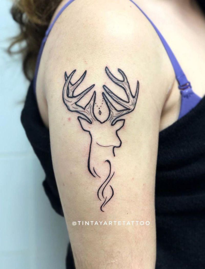 30 Pretty Deer Tattoos Bring You Good Luck