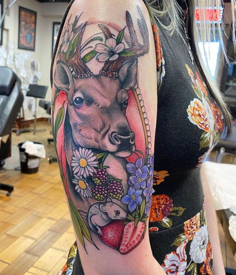 30 Pretty Deer Tattoos Bring You Good Luck