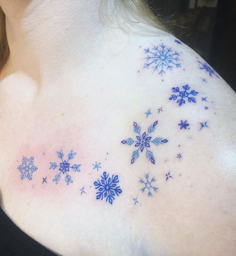 30 Pure Snowflake Tattoos Make You Beautiful Forever