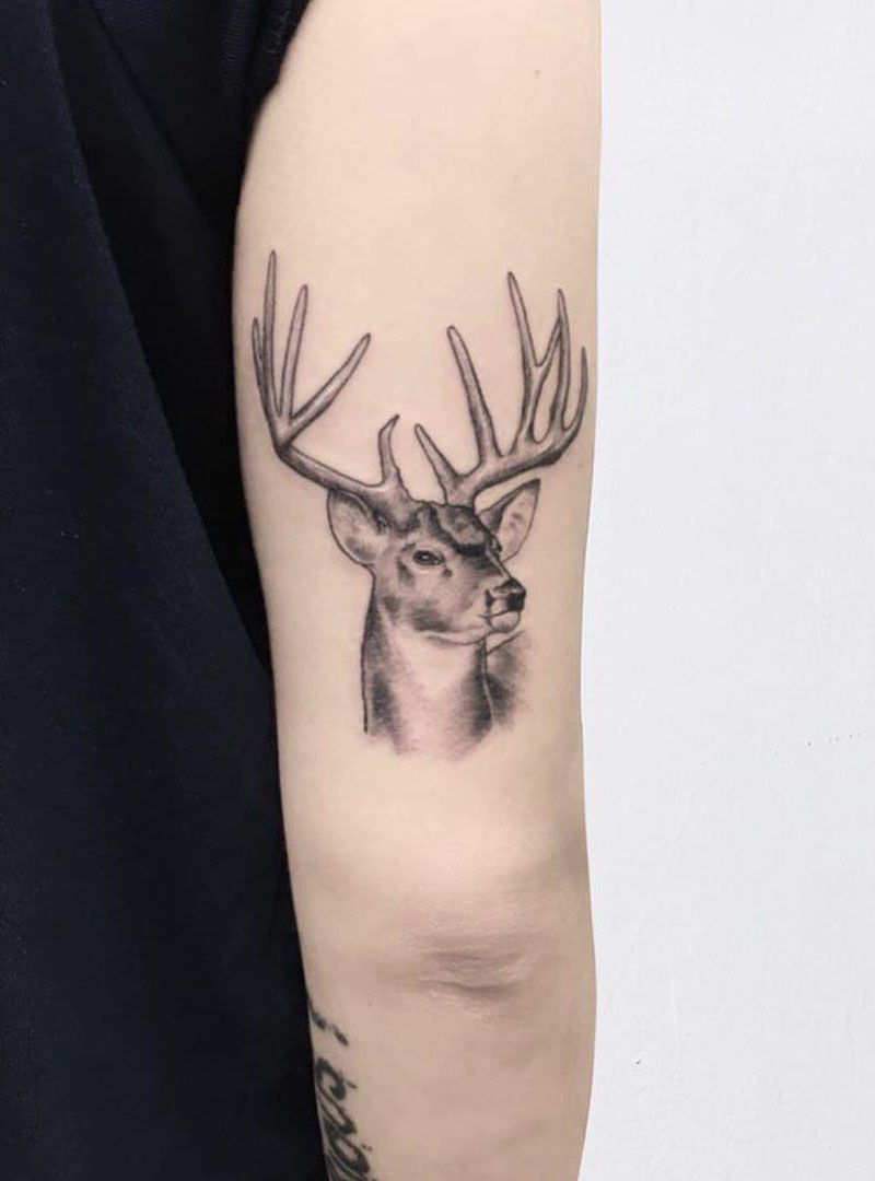 30 Pretty Deer Tattoos Bring You Good Luck