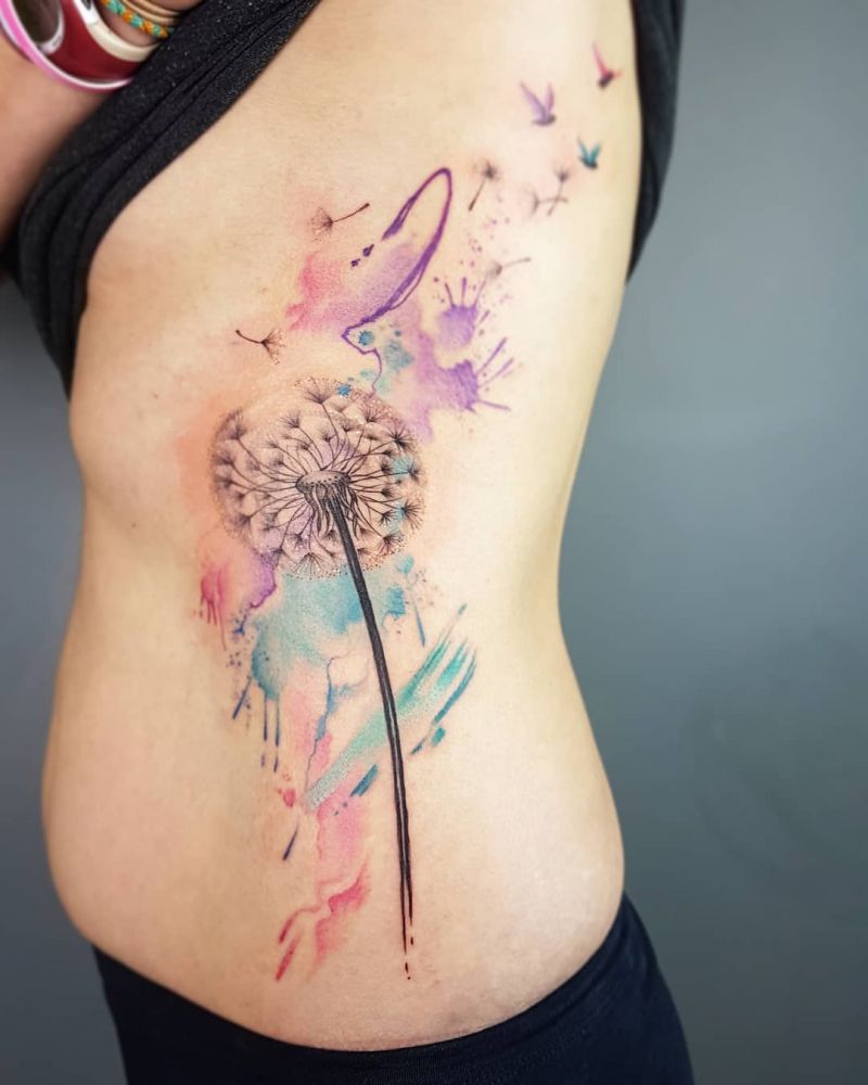 30 Pretty Dandelion Tattoos You Will Love to Try