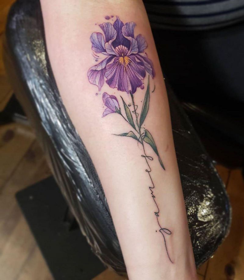 30 Perfect Iris Tattoos Make You Attractive