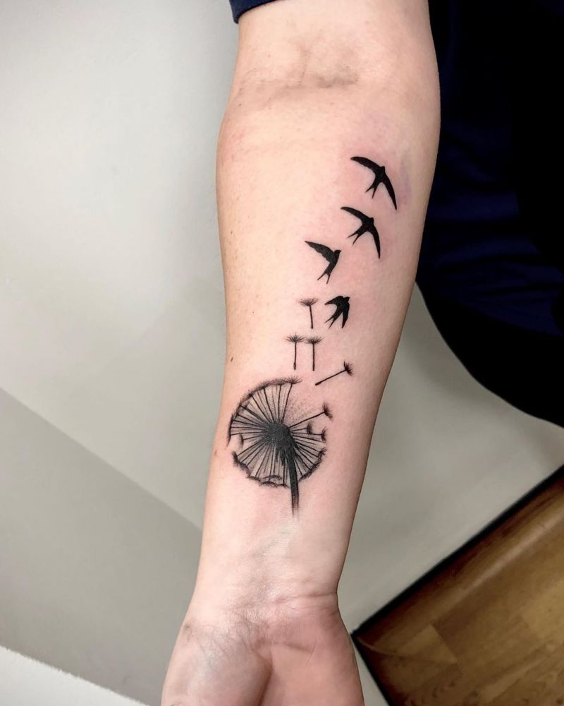 30 Pretty Dandelion Tattoos You Will Love to Try