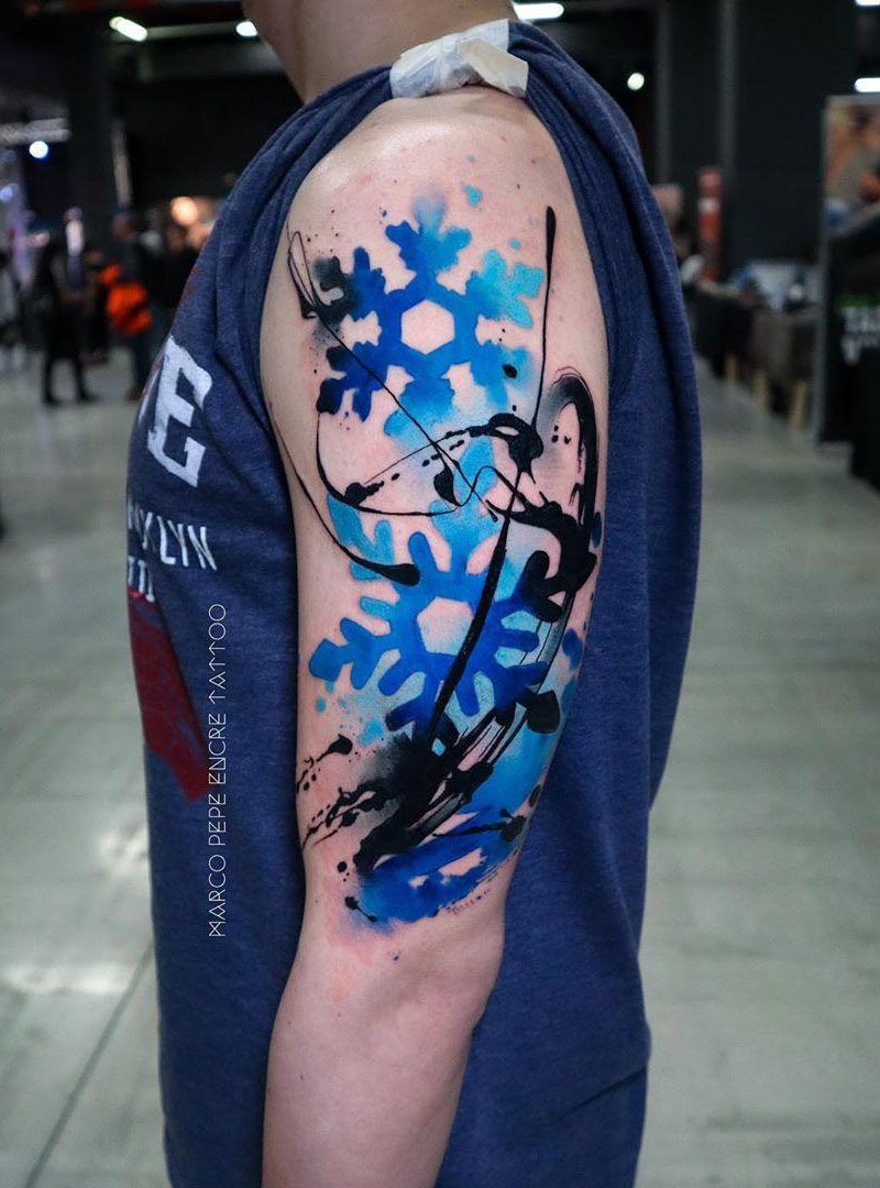 30 Pure Snowflake Tattoos Make You Beautiful Forever