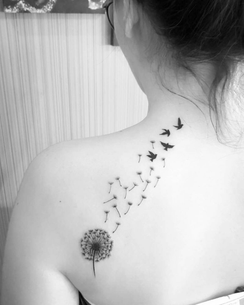 30 Pretty Dandelion Tattoos You Will Love to Try