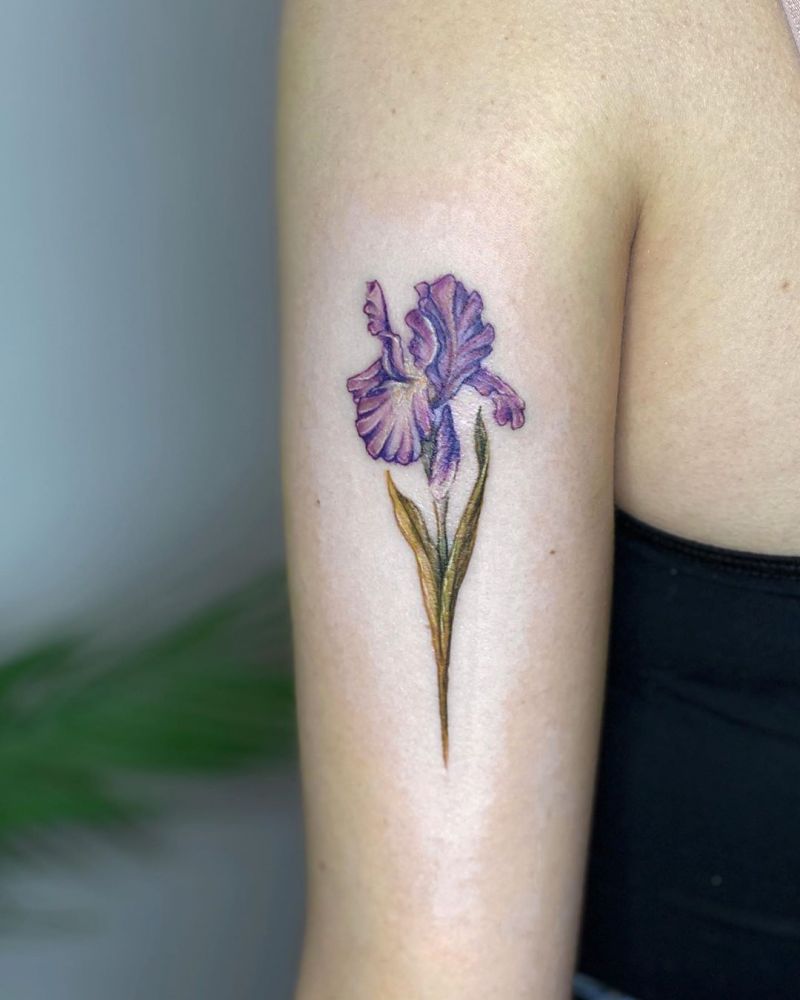 30 Perfect Iris Tattoos Make You Attractive