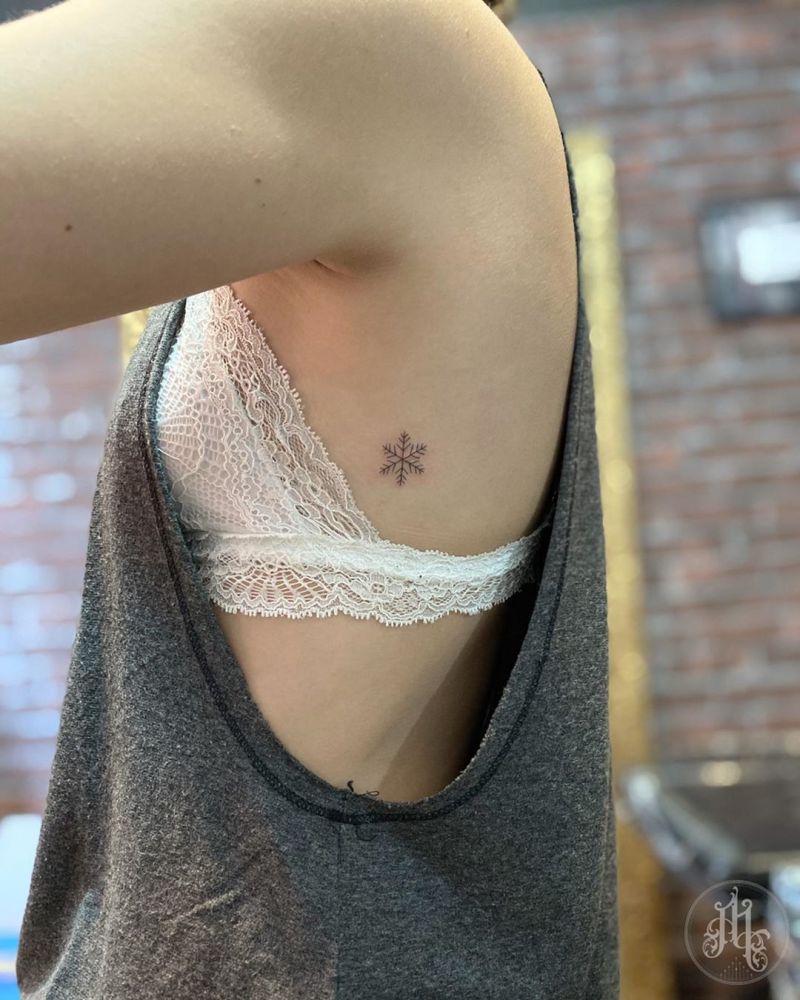 30 Pure Snowflake Tattoos Make You Beautiful Forever