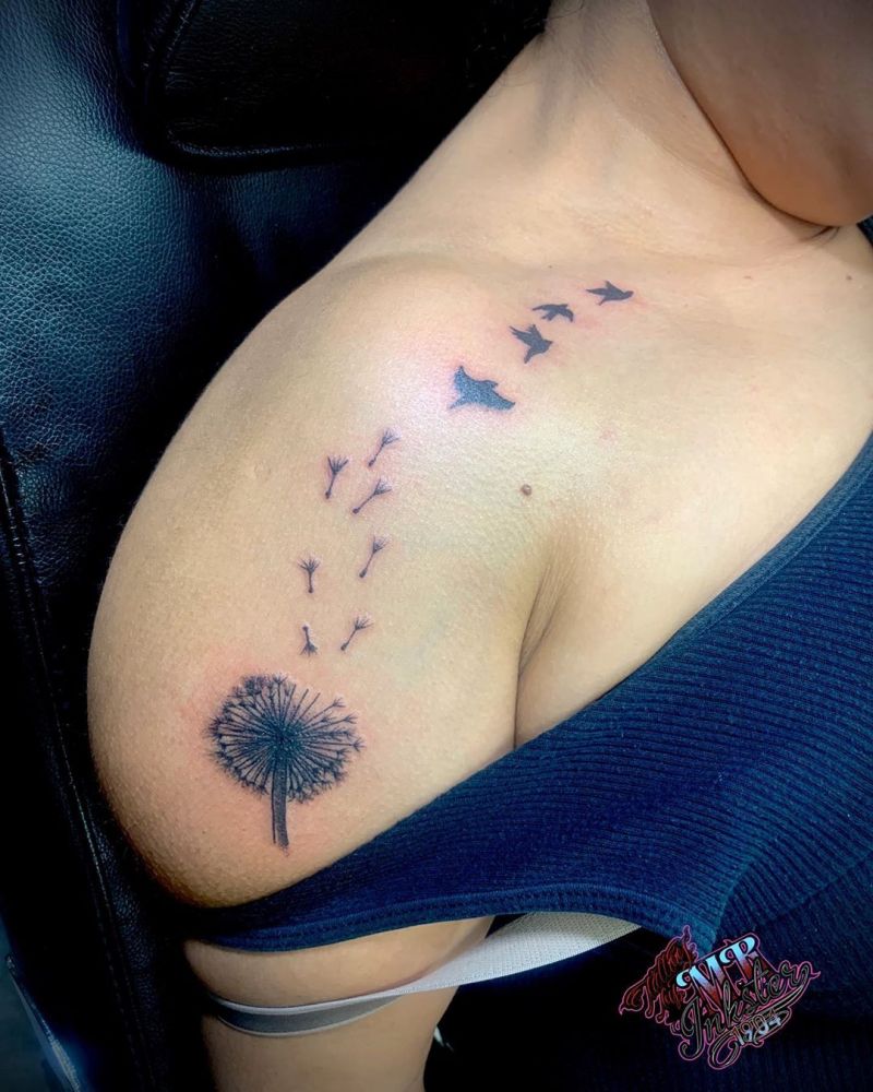 30 Pretty Dandelion Tattoos You Will Love to Try