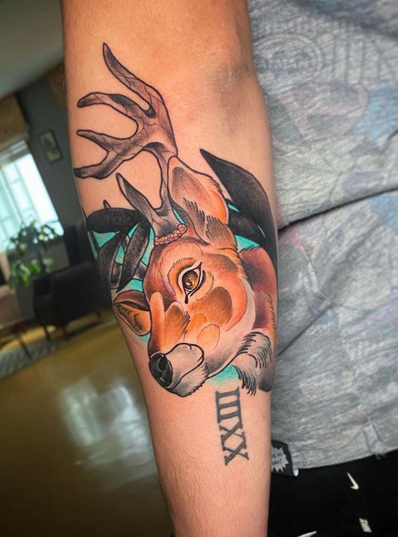 30 Pretty Deer Tattoos Bring You Good Luck