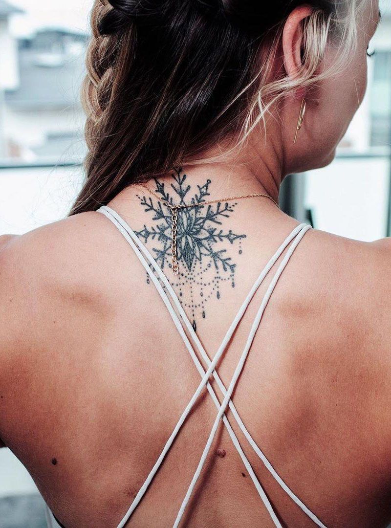 30 Pure Snowflake Tattoos Make You Beautiful Forever