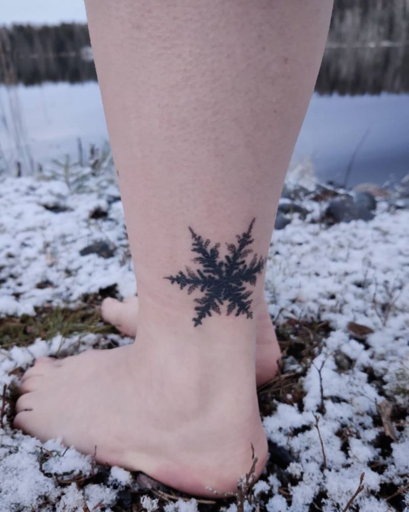 30 Pure Snowflake Tattoos Make You Beautiful Forever