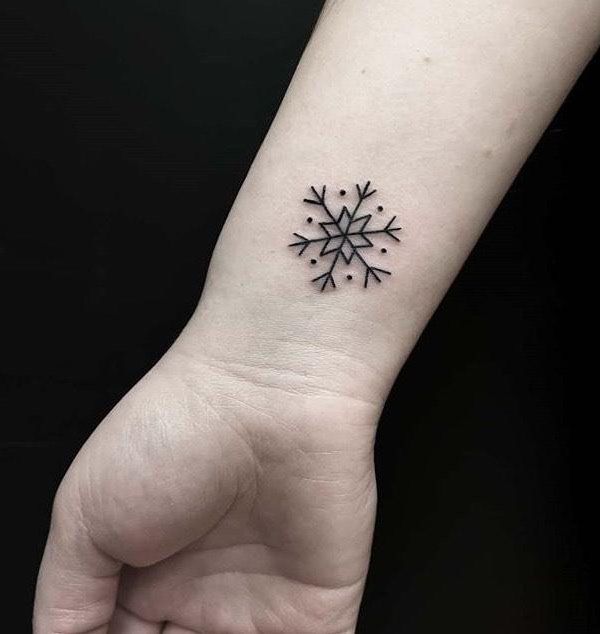 30 Pure Snowflake Tattoos Make You Beautiful Forever