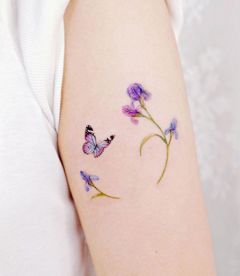 30 Perfect Iris Tattoos Make You Attractive