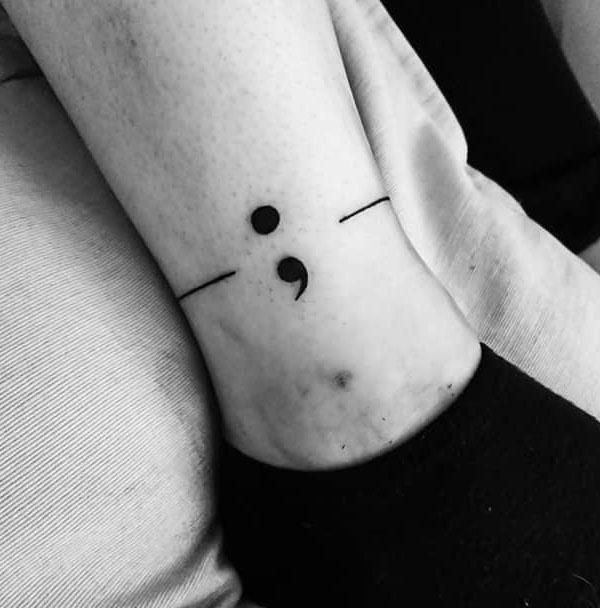 30 Fashionable Semicolon Tattoos Let Your Happiness Continue