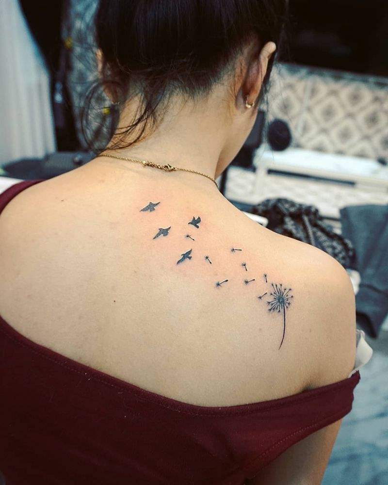 30 Pretty Dandelion Tattoos You Will Love to Try