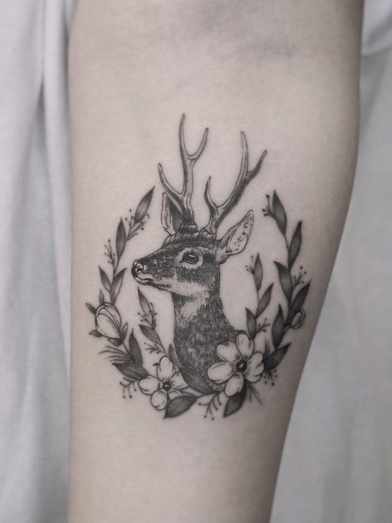 30 Pretty Deer Tattoos Bring You Good Luck