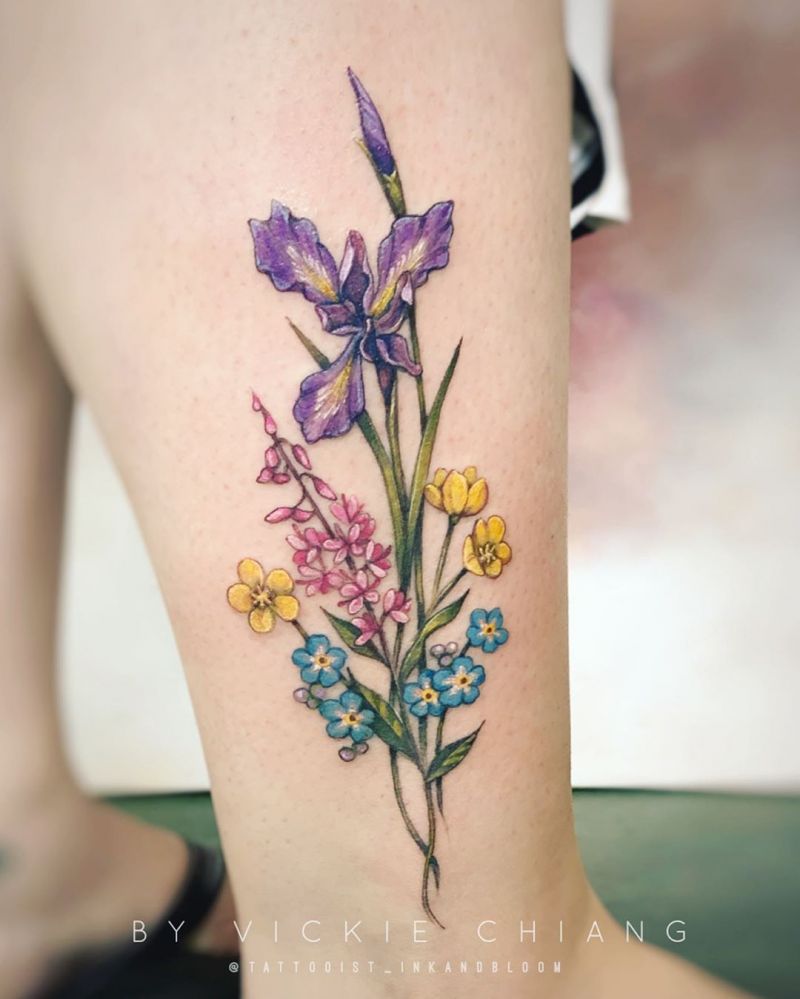 30 Perfect Iris Tattoos Make You Attractive