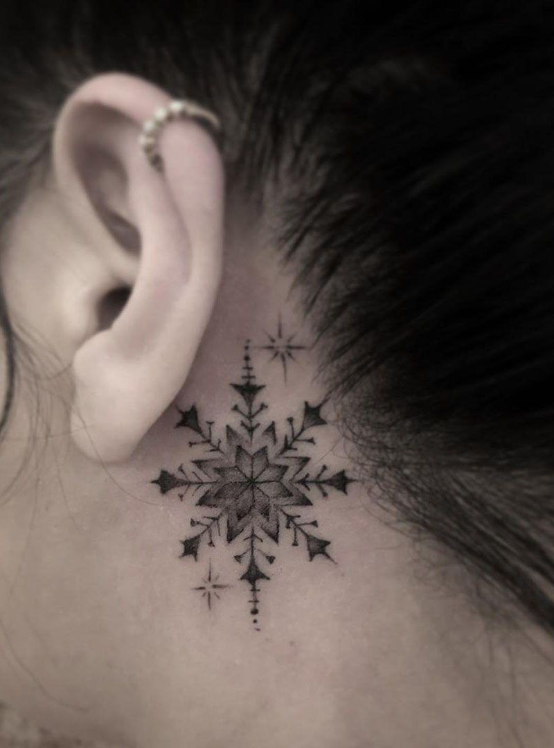 30 Pure Snowflake Tattoos Make You Beautiful Forever