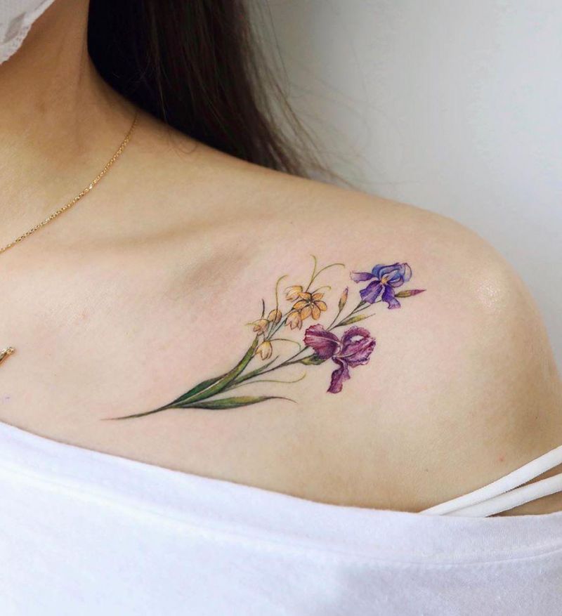 30 Perfect Iris Tattoos Make You Attractive