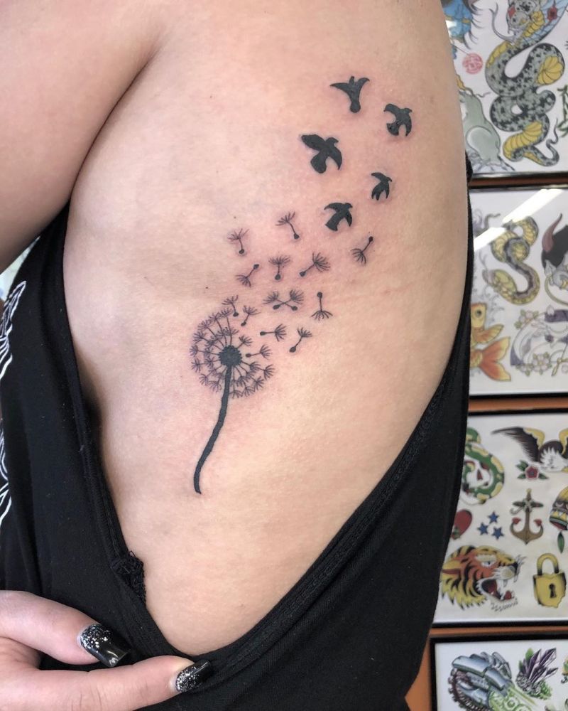 30 Pretty Dandelion Tattoos You Will Love to Try