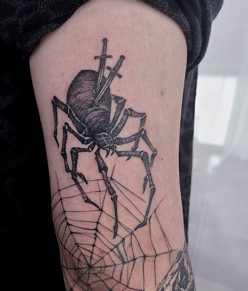 30 Great Spider Tattoos You Want to Try