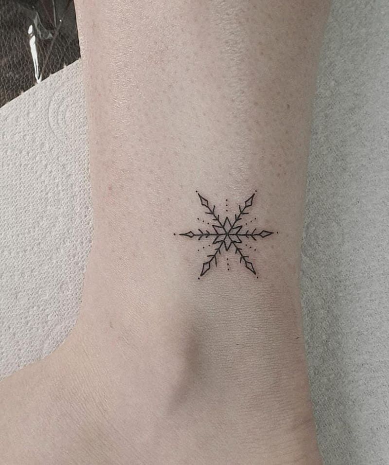 30 Pure Snowflake Tattoos Make You Beautiful Forever