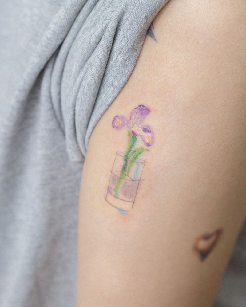 30 Perfect Iris Tattoos Make You Attractive