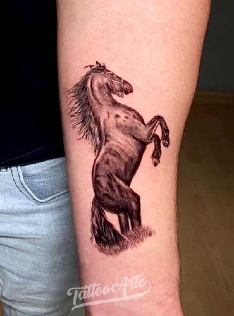 Pretty Horse Tattoos Let You March Forward Courageously