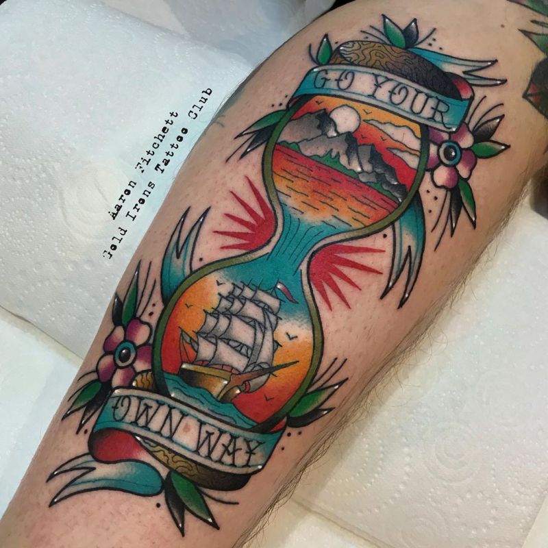 Wonderful Hourglass Tattoos Let You Know How to Cherish Time