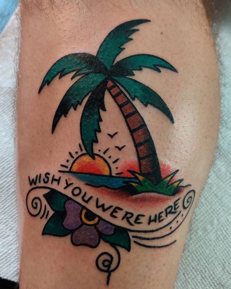 Pretty Palm Tree Tattoos will Make You Want to Try