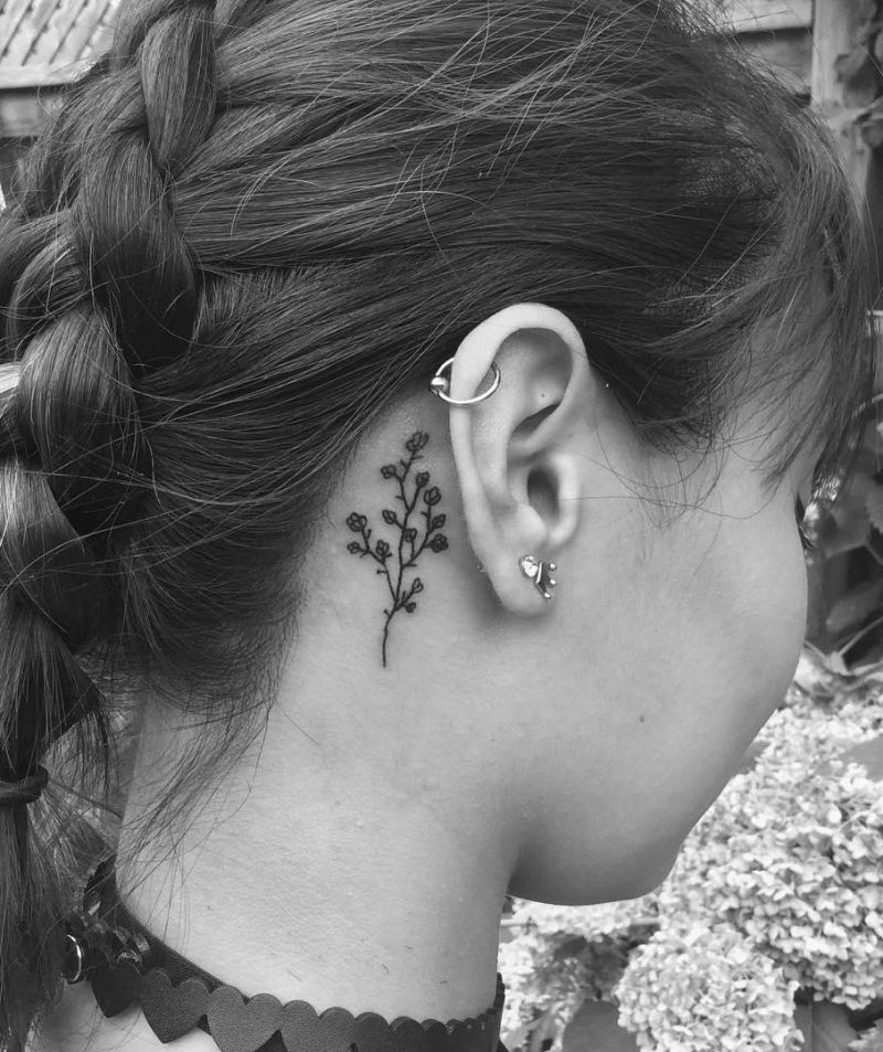 Pretty Behind the Ear Tattoos to Inspire You