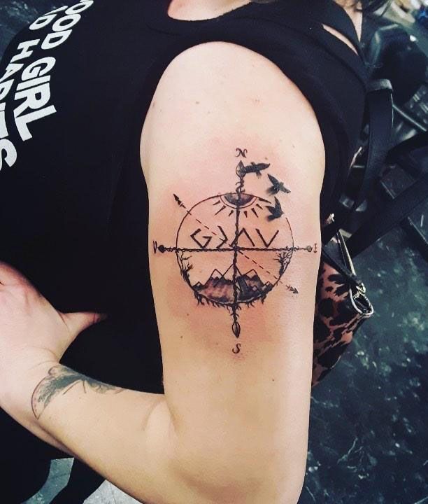 Pretty Hiking Tattoos Inspire You to Go Hiking