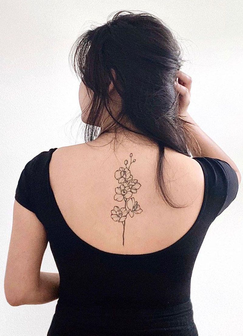 Pretty Orchid Tattoos that Can Enhance Your Temperament