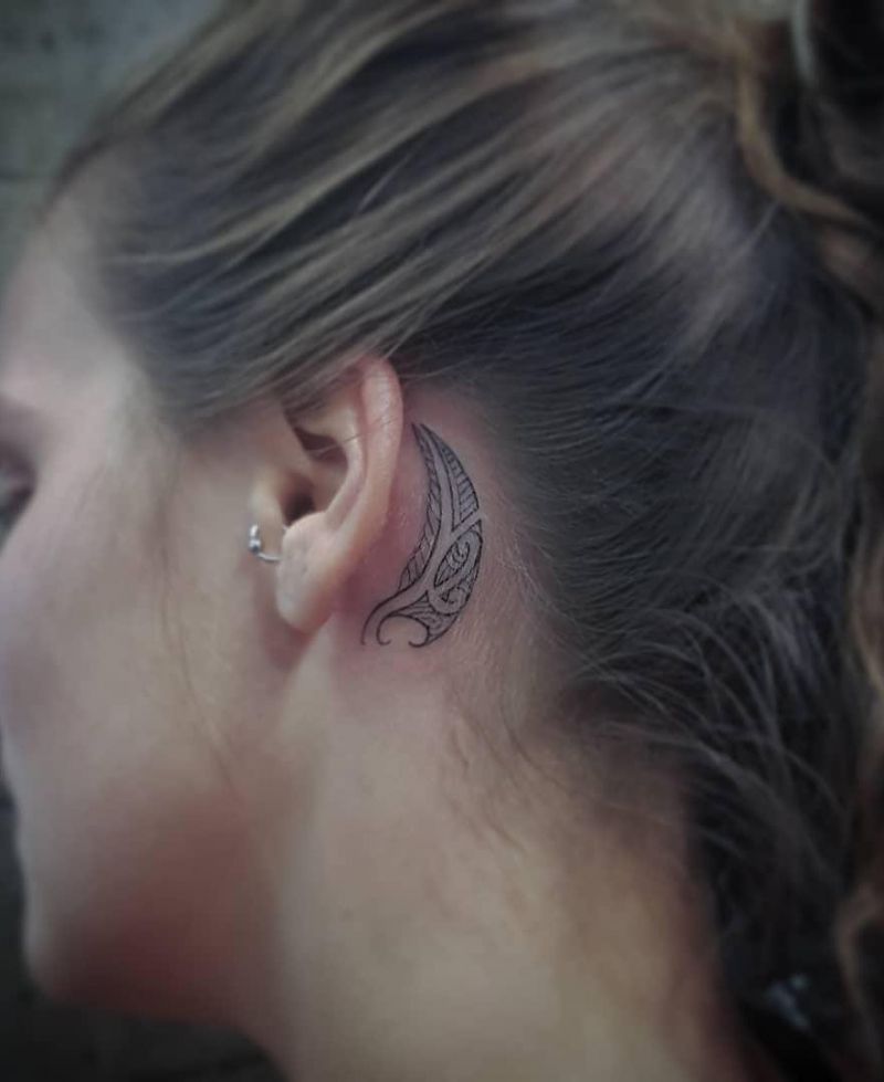 Pretty Behind the Ear Tattoos to Inspire You