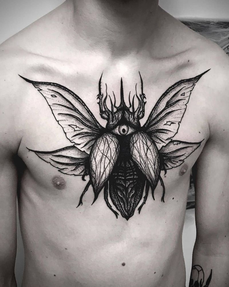 Pretty Chest Tattoos For Men to Inspire You