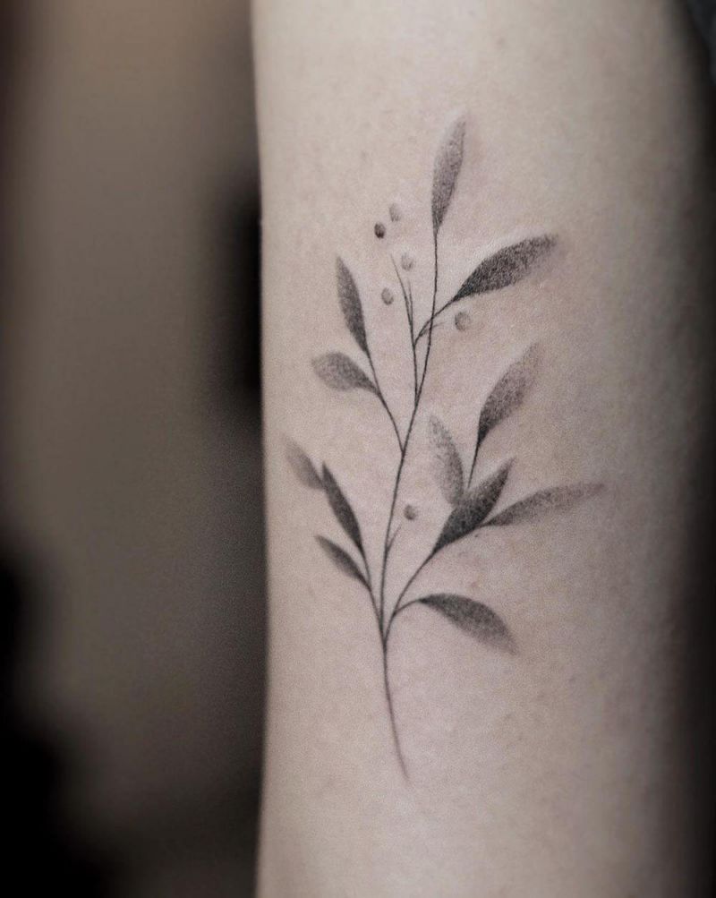 Pretty Leaf Tattoos Make You Elegant and Beautiful