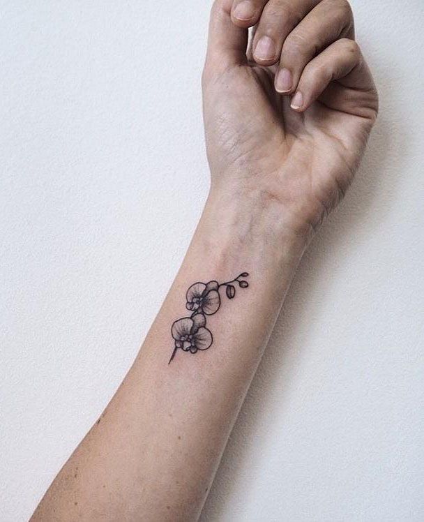 Pretty Orchid Tattoos that Can Enhance Your Temperament