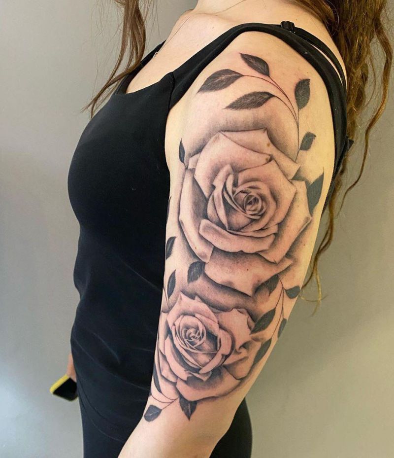 Pretty Rose Tattoos Make Your Life Full of Romance