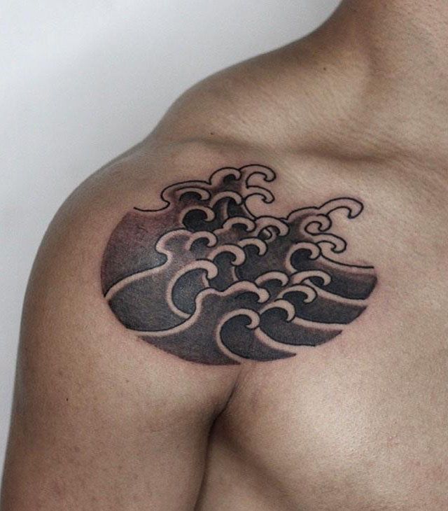 Pretty Wave Tattoos That Give You an Unexpected Feeling